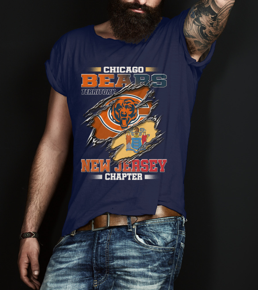 Chicago Bears Territory New Jersey Chapter T-Shirt