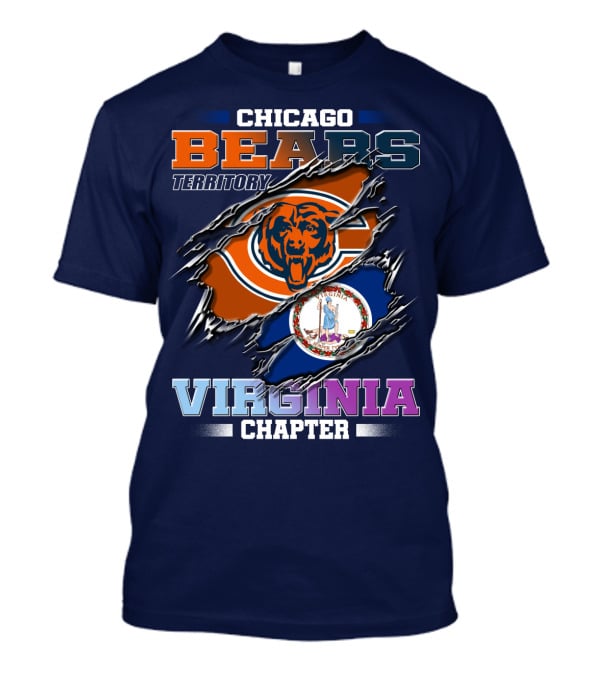 Chicago Bears Territory Virginia Chapter T-Shirt