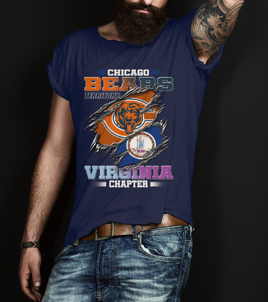 Chicago Bears Territory Virginia Chapter T-Shirt