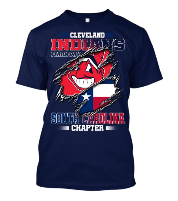 Cleveland Indians Territory South Carolina Chapter Texas Flag T-Shirt