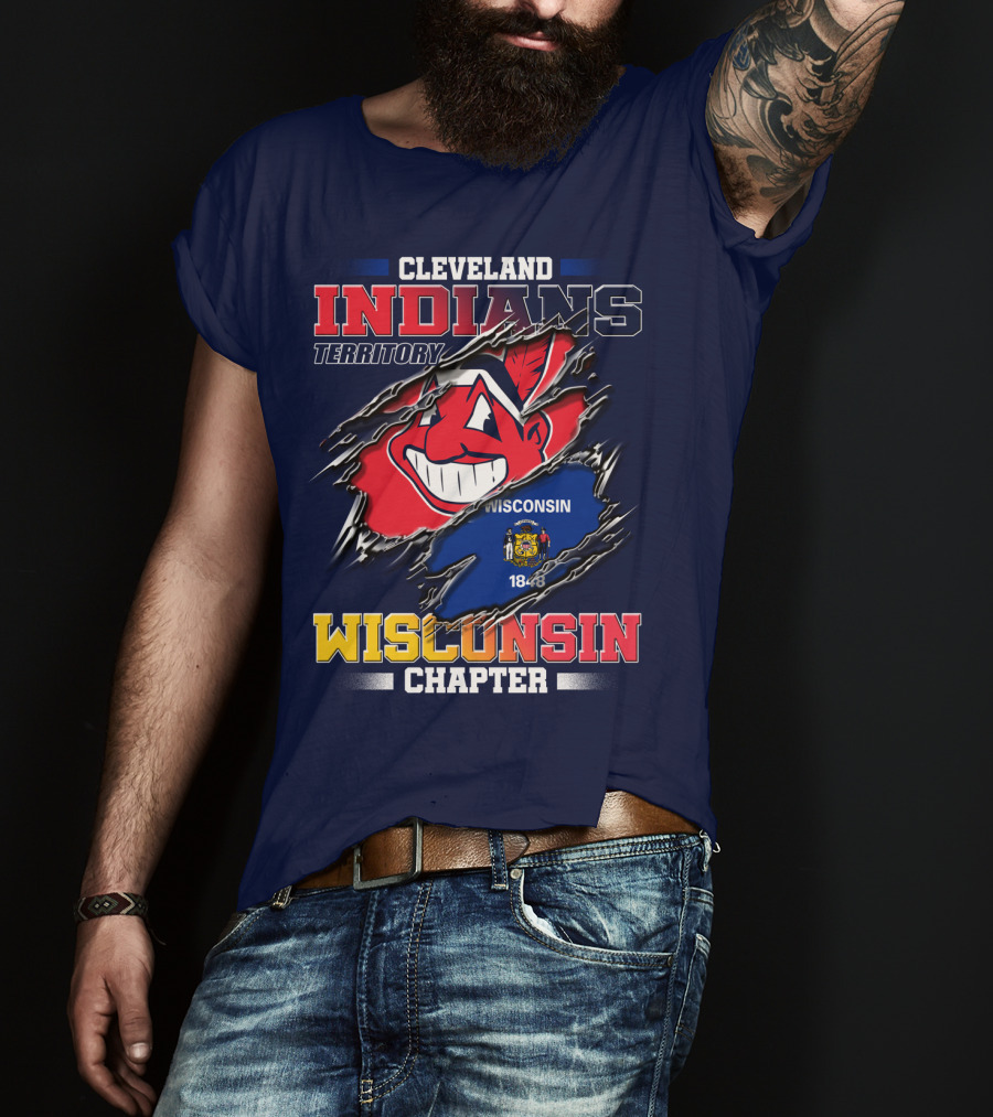 Cleveland Indians Territory Wisconsin Chapter 1848 T-Shirt