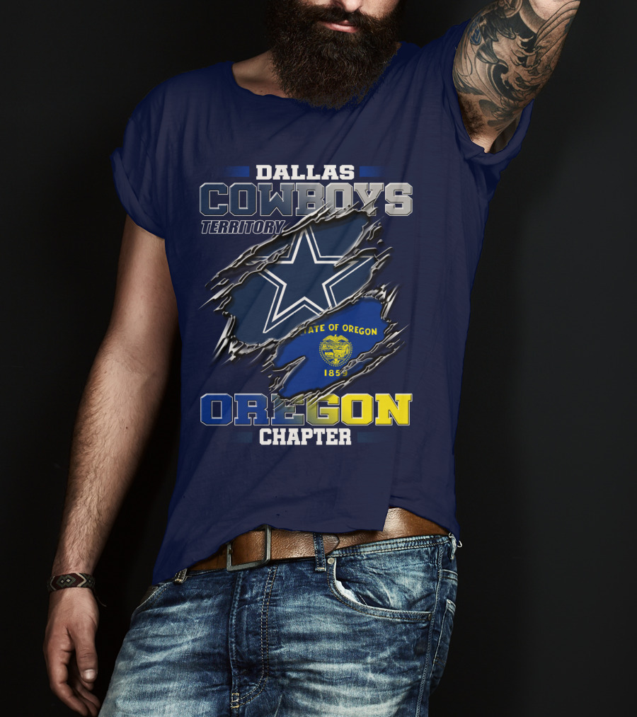 Dallas Cowboys Territory State Of Oregon Chapter 1859 T-Shirt