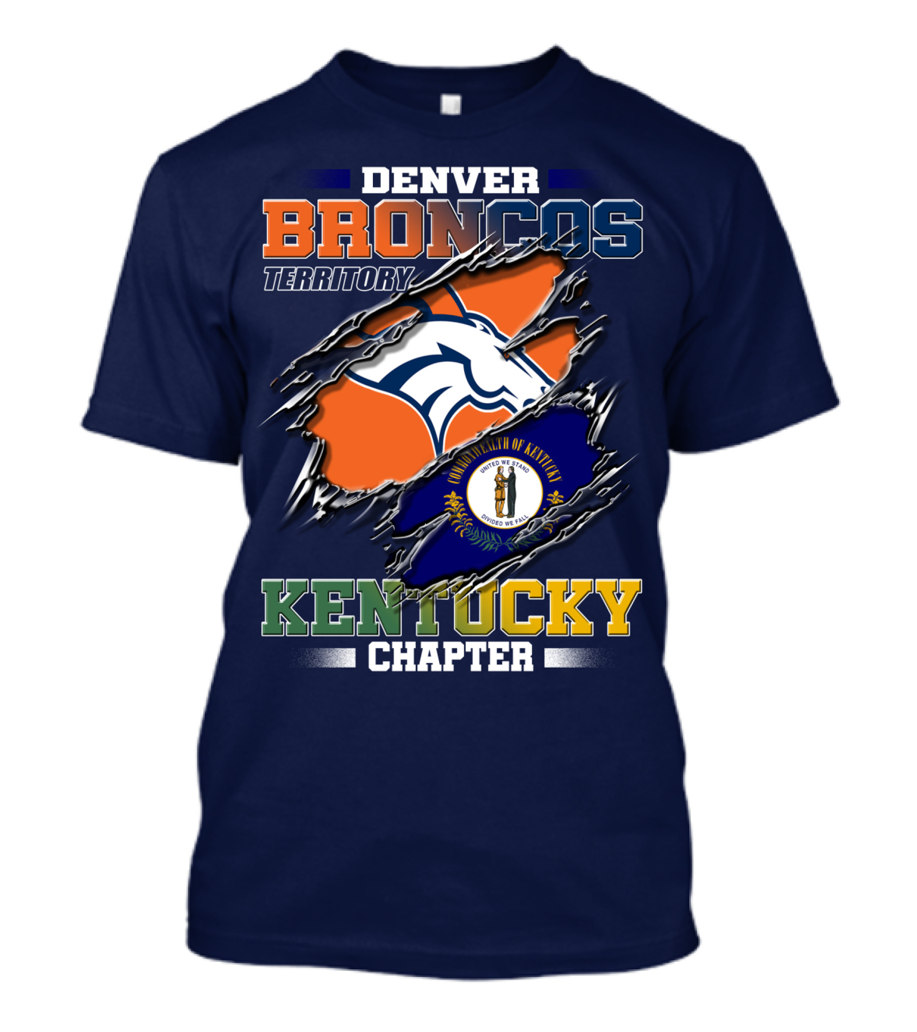 Denver Broncos Territory Kentucky Chapter T-Shirt