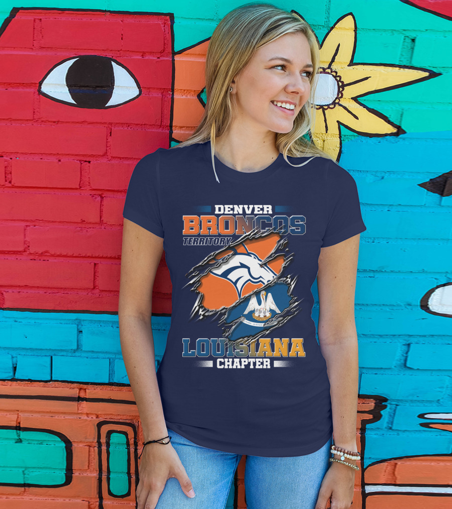 Denver Broncos Territory Louisiana Chapter T-Shirt