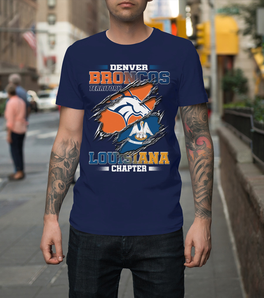 Denver Broncos Territory Louisiana Chapter T-Shirt