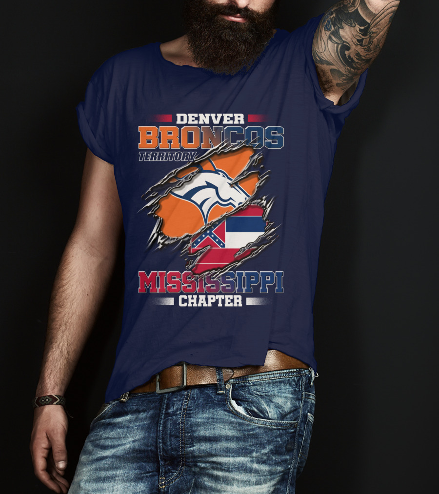 Denver Broncos Territory Mississippi Chapter T-Shirt