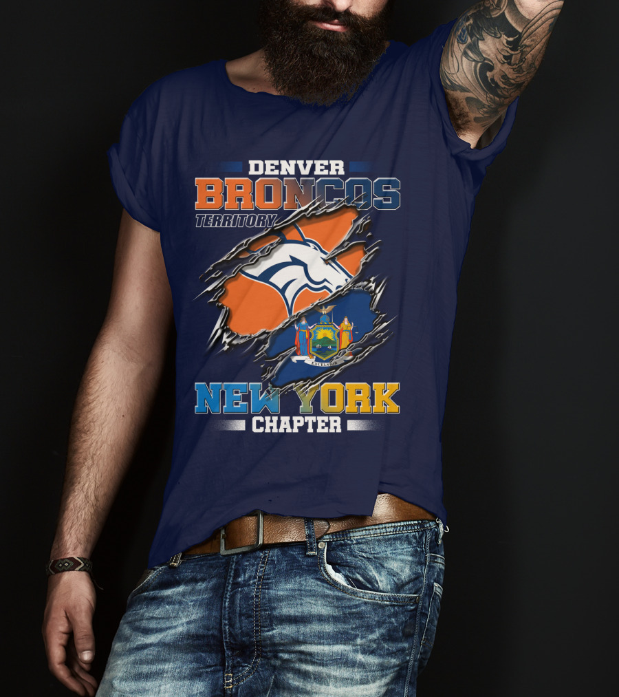 Denver Broncos Territory New York Chapter T-Shirt