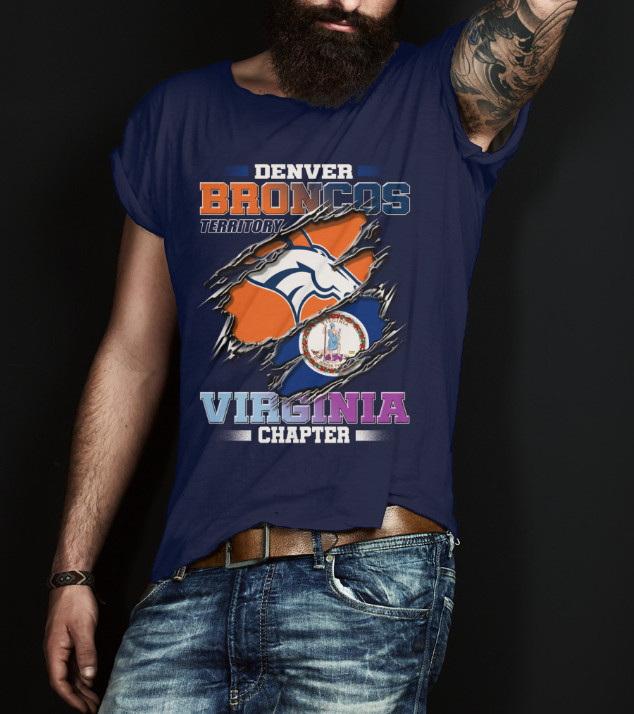 Denver Broncos Territory Virginia Chapter T-Shirt