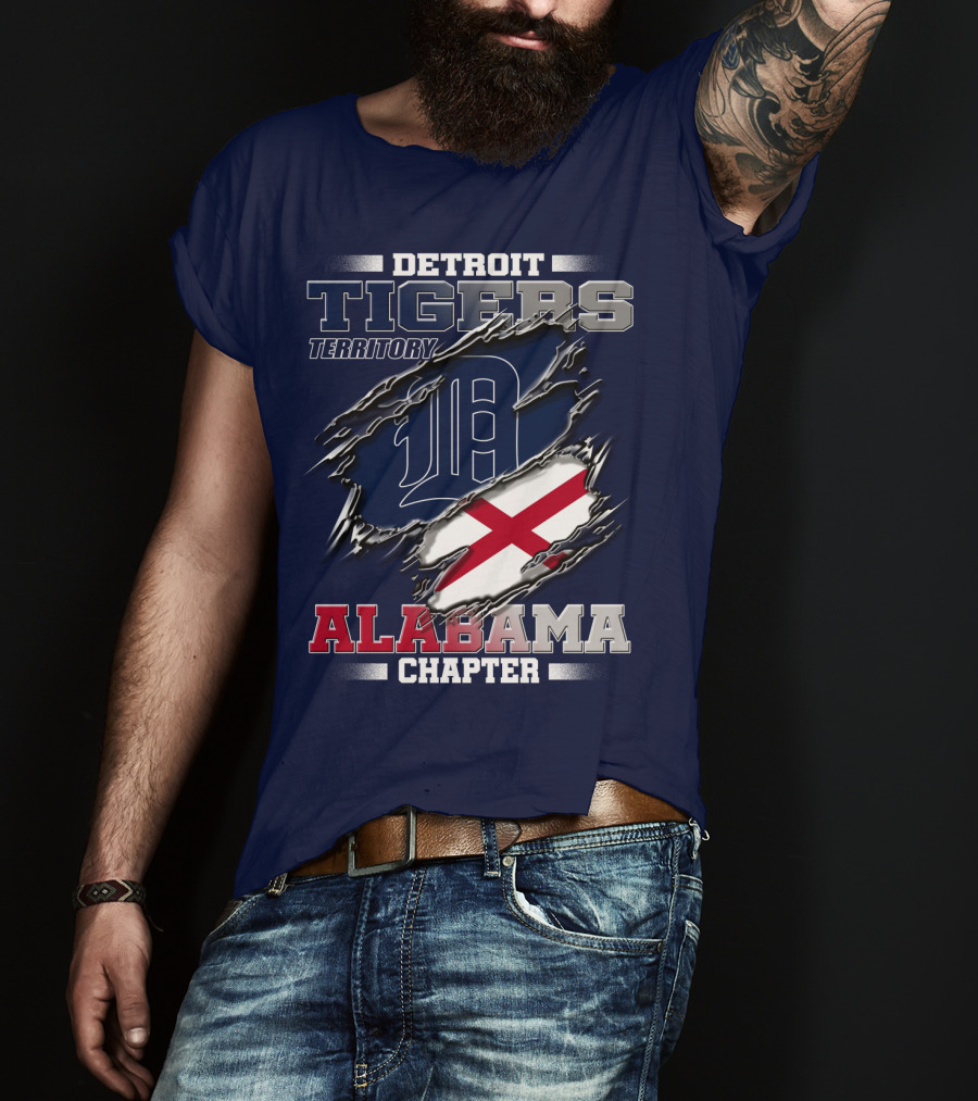 Detroit Tigers Territory Alabama Chapter T-Shirt