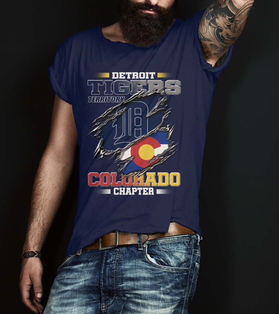 Detroit Tigers Territory Colorado Chapter T-Shirt