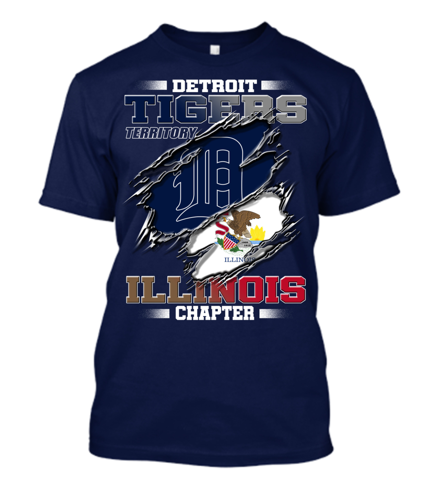 Detroit Tigers Territory Illinois Chapter T-Shirt