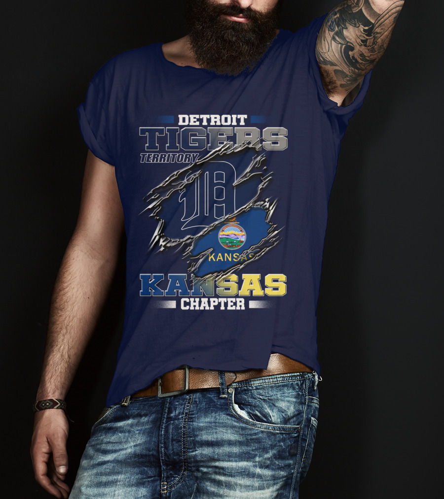 Detroit Tigers Territory Kansas Chapter T-Shirt