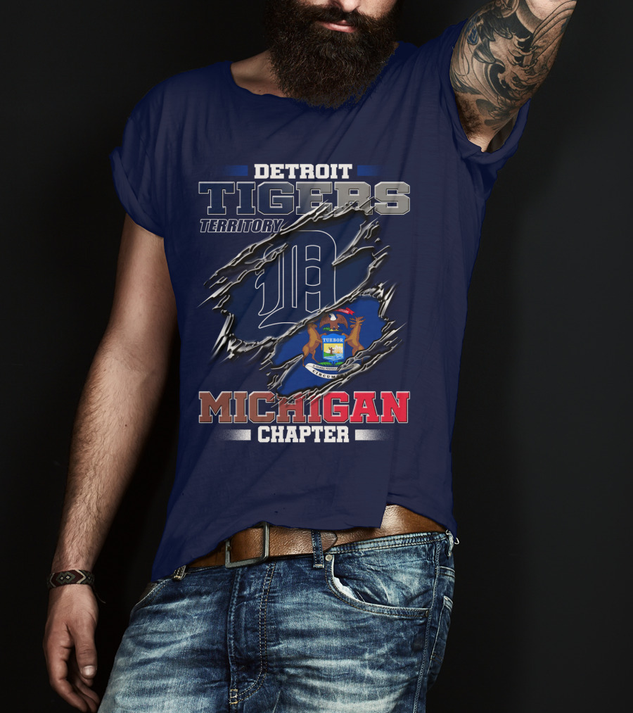 Detroit Tigers Territory Michigan Chapter T-Shirt