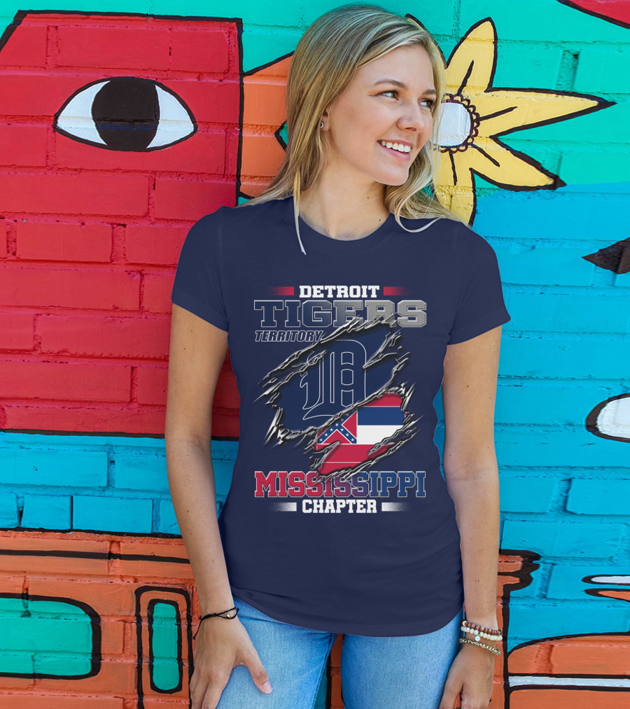 Detroit Tigers Territory Mississippi Chapter T-Shirt