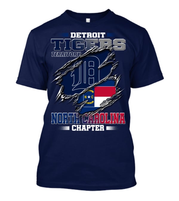 Detroit Tigers Territory North Carolina Chapter T-Shirt