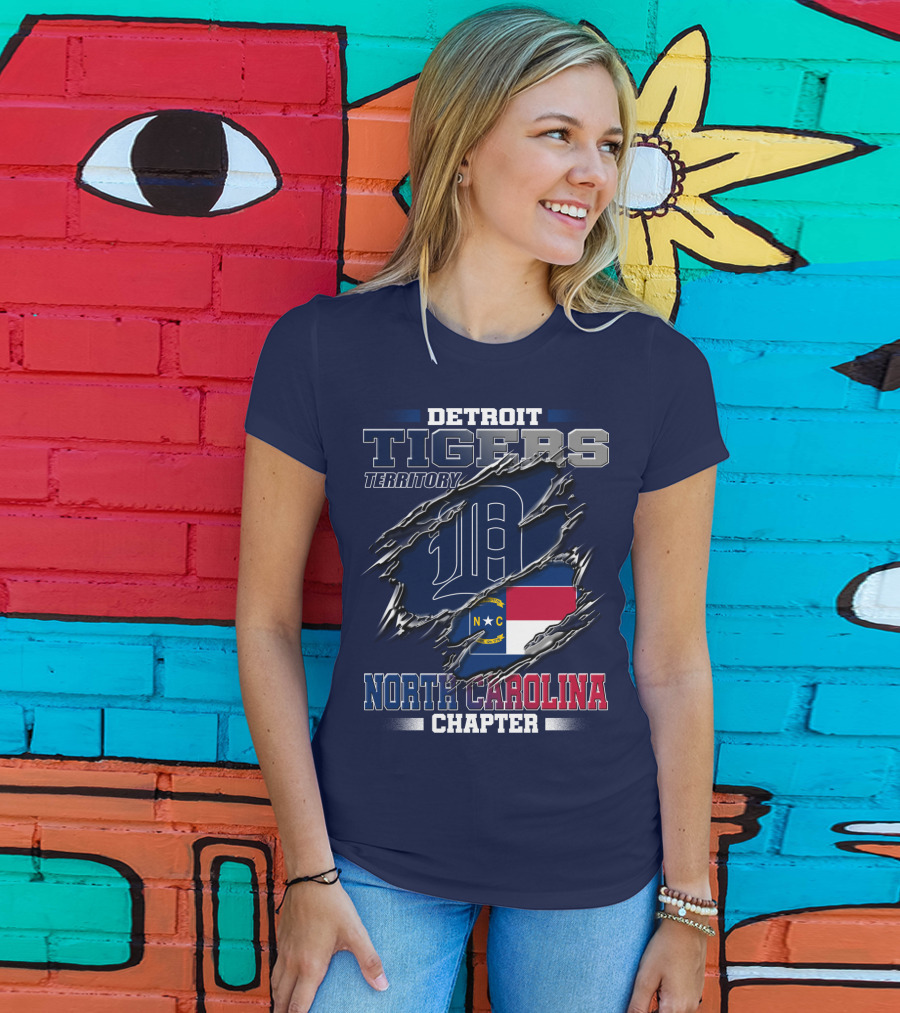 Detroit Tigers Territory North Carolina Chapter T-Shirt
