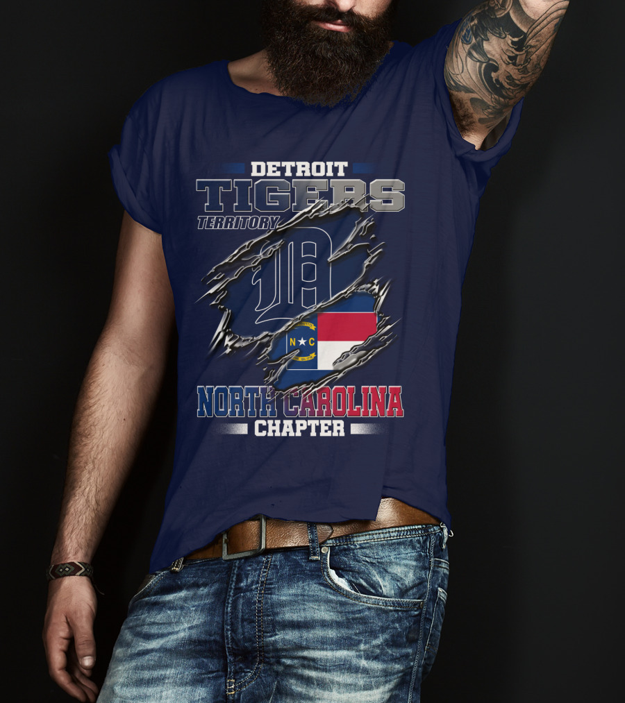 Detroit Tigers Territory North Carolina Chapter T-Shirt