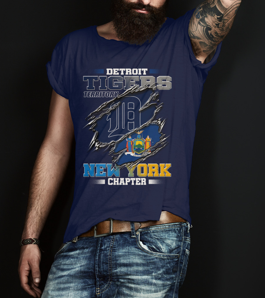Detroit Tigers Territory New York Chapter T-Shirt
