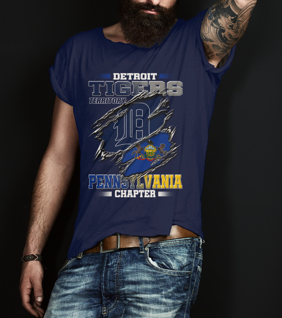 Detroit Tigers Territory Pennsylvania Chapter T-Shirt