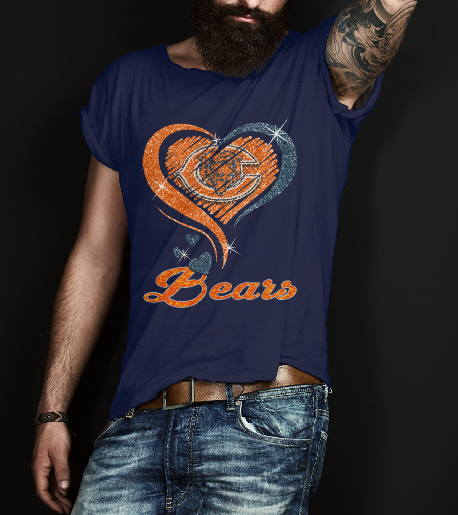 Bears Heart With Chicago Bears T-Shirt