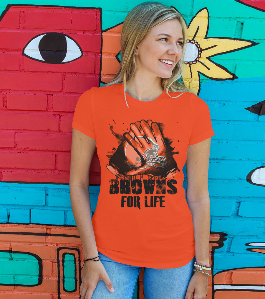 Browns For Life Cleveland Browns T-Shirt