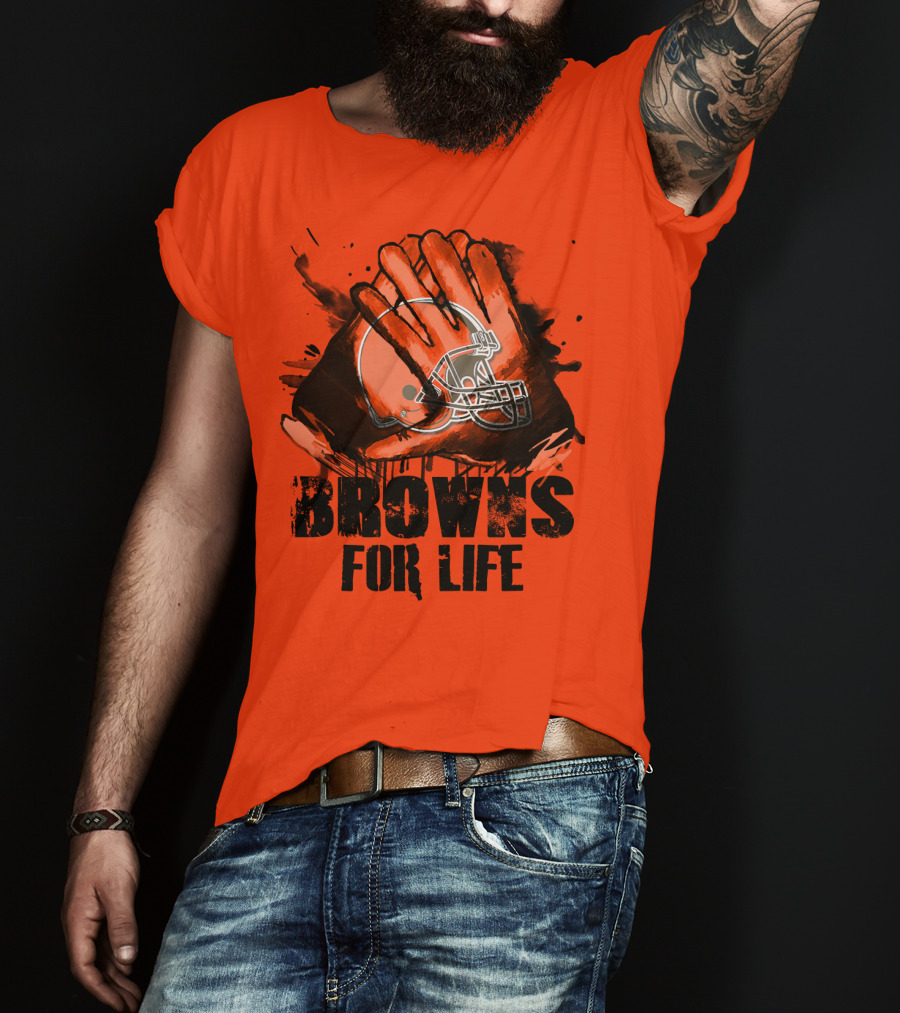 Browns For Life Cleveland Browns T-Shirt