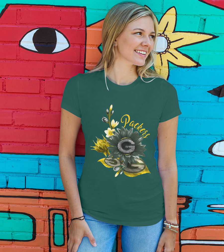 Packers G Floral Green Bay Packers T-Shirt
