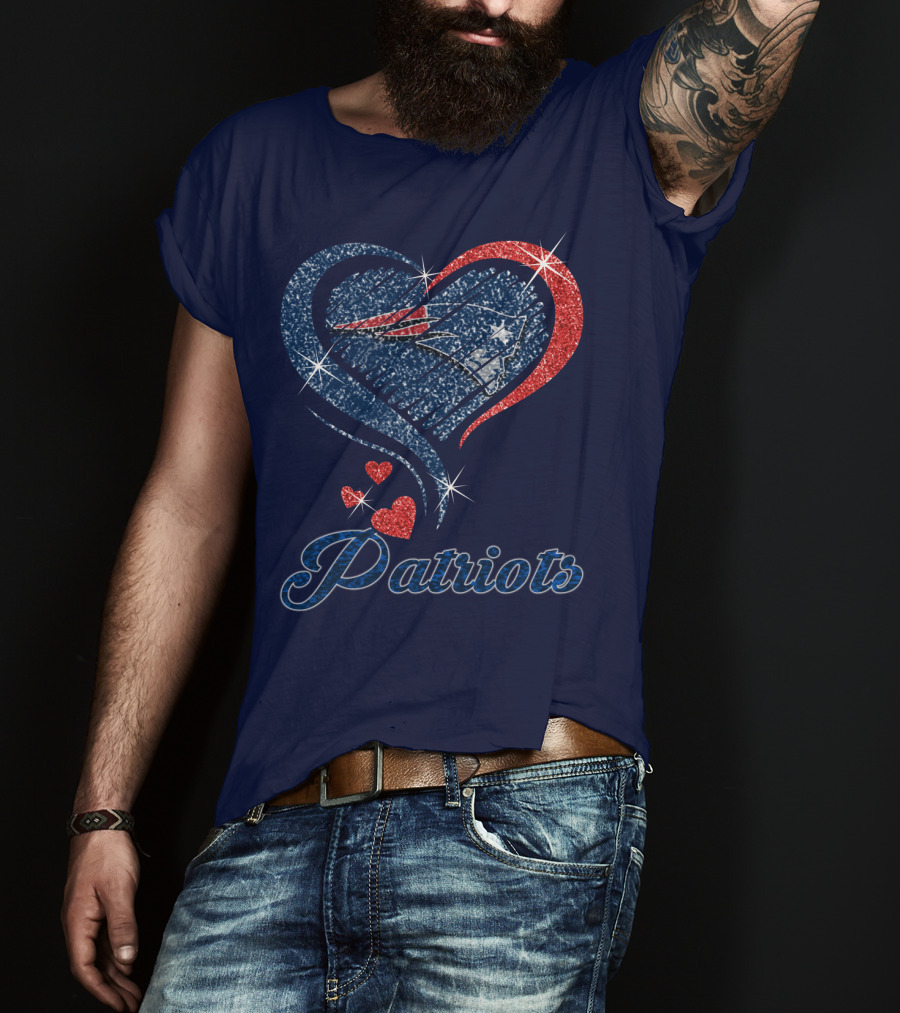 Patriots Heart Glitter T-Shirt