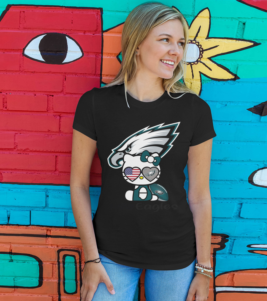 Hello Eagles Philadelphia Eagles Football Team Fan T-Shirt