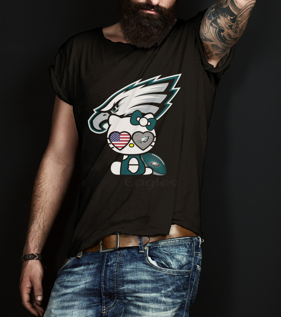 Hello Eagles Philadelphia Eagles Football Team Fan T-Shirt