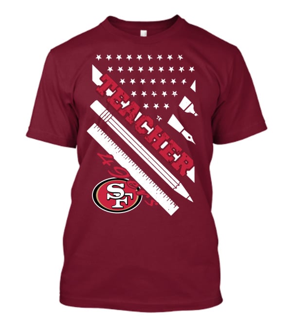 San Francisco 49ers Teacher Stars And Tools T-Shirt