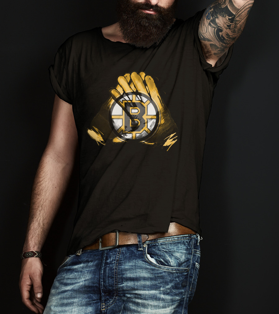 Boston Bruins Logo Bruins For Life T-Shirt