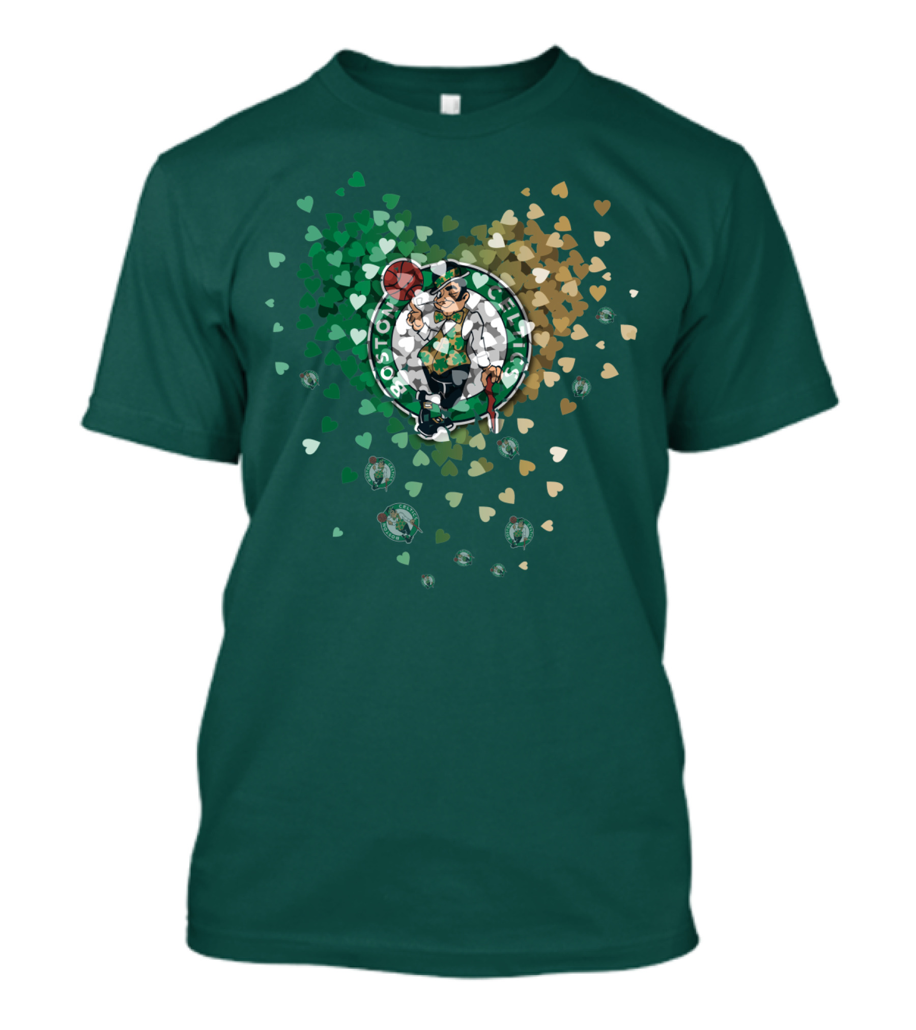 Boston Celtics Heart Logo Burst T-Shirt