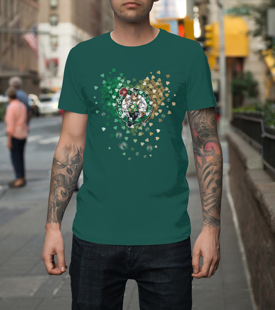 Boston Celtics Heart Logo Burst T-Shirt