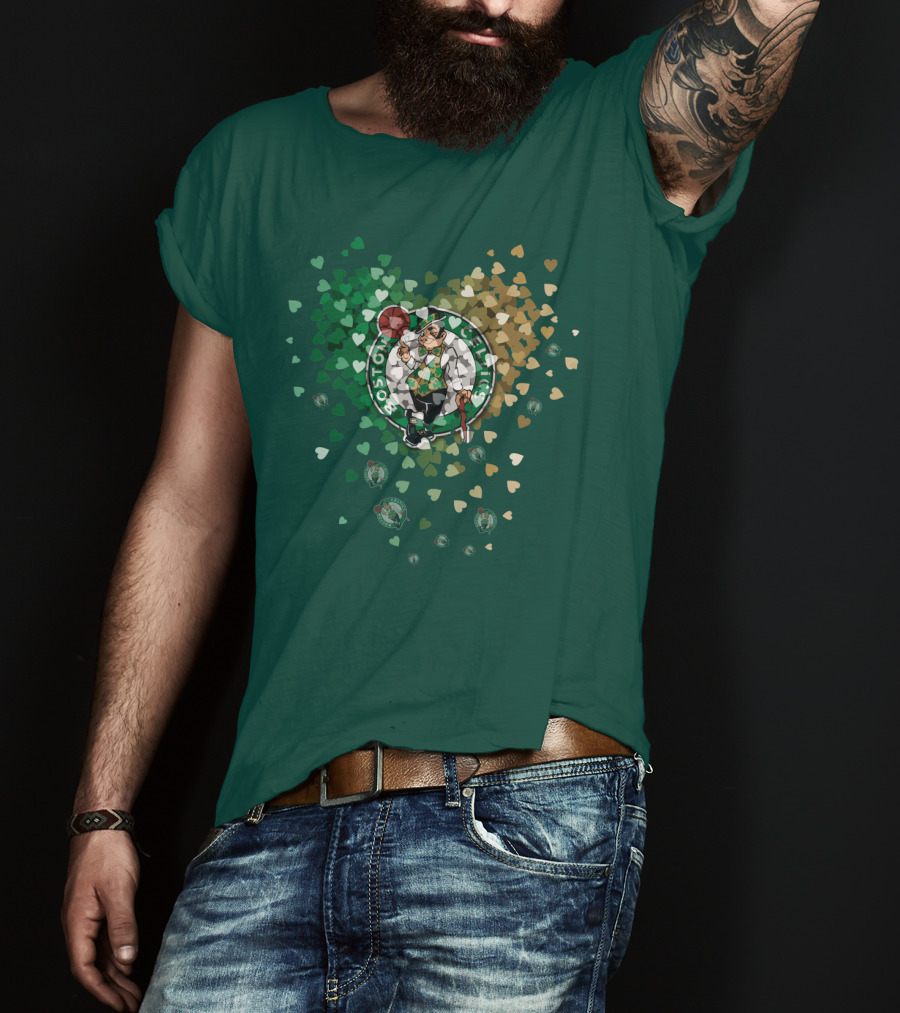Boston Celtics Heart Logo Burst T-Shirt