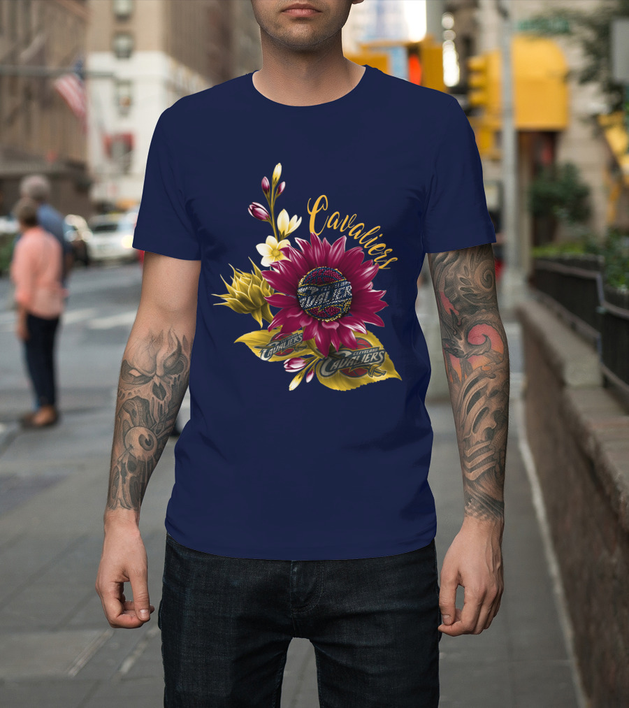 Cleveland Cavaliers Floral Basketball T-Shirt