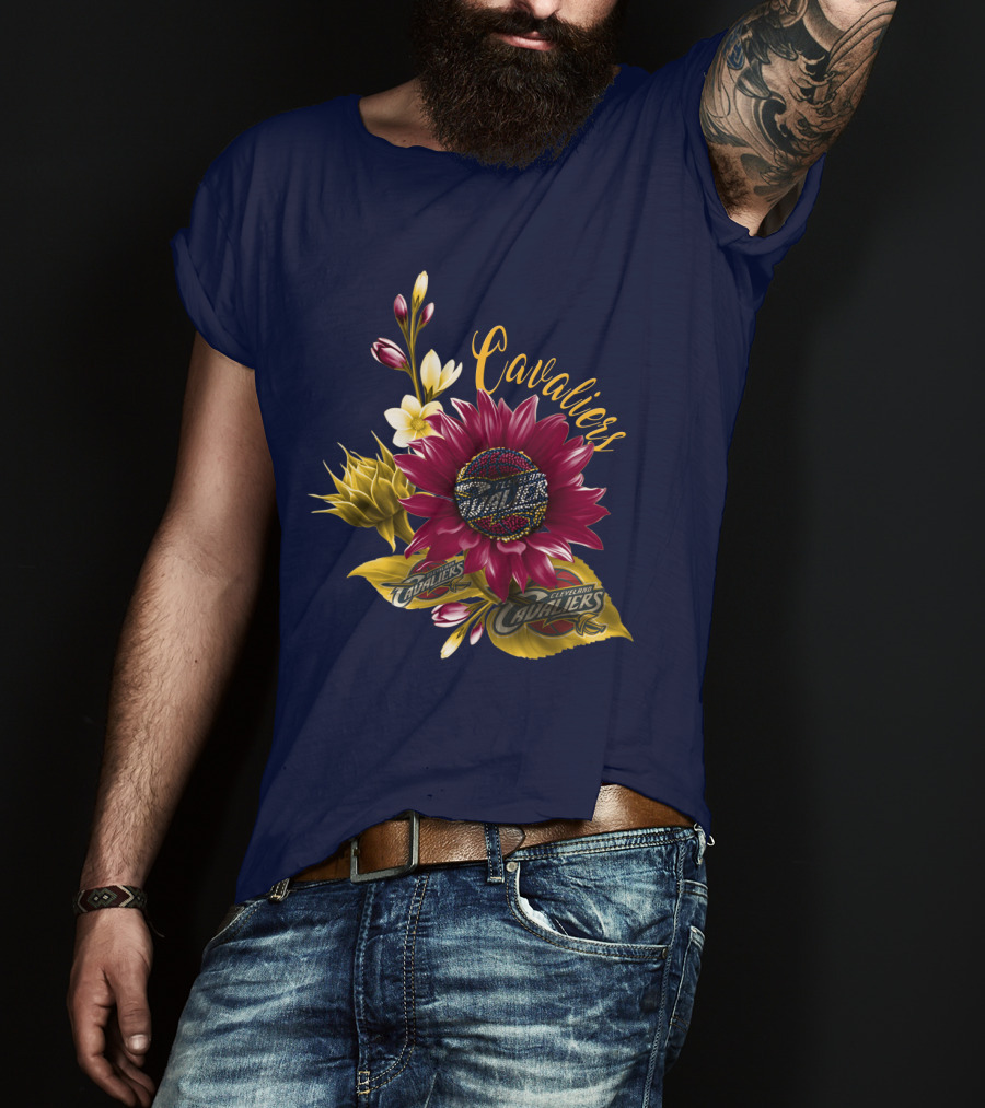 Cleveland Cavaliers Floral Basketball T-Shirt