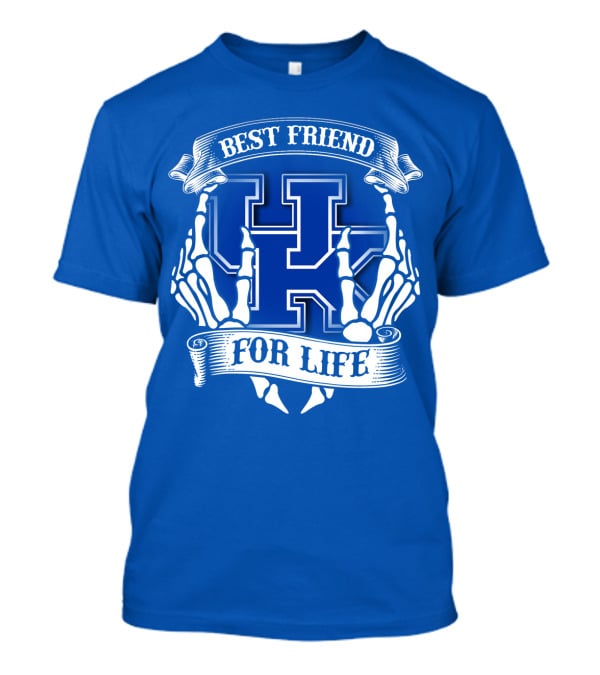 Best Friend For Life Kentucky Wildcats Skeleton Hands T-Shirt