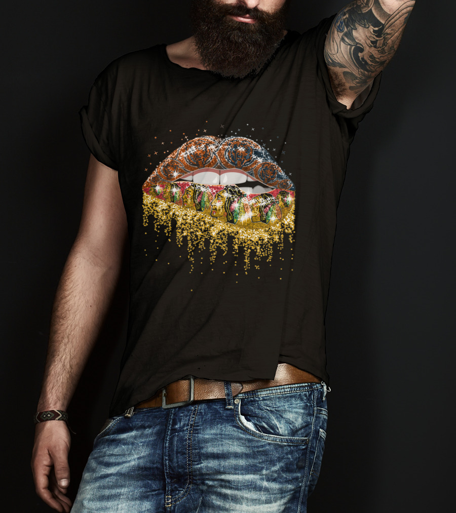 Lip Chicago Blackhawks Lips T-Shirt