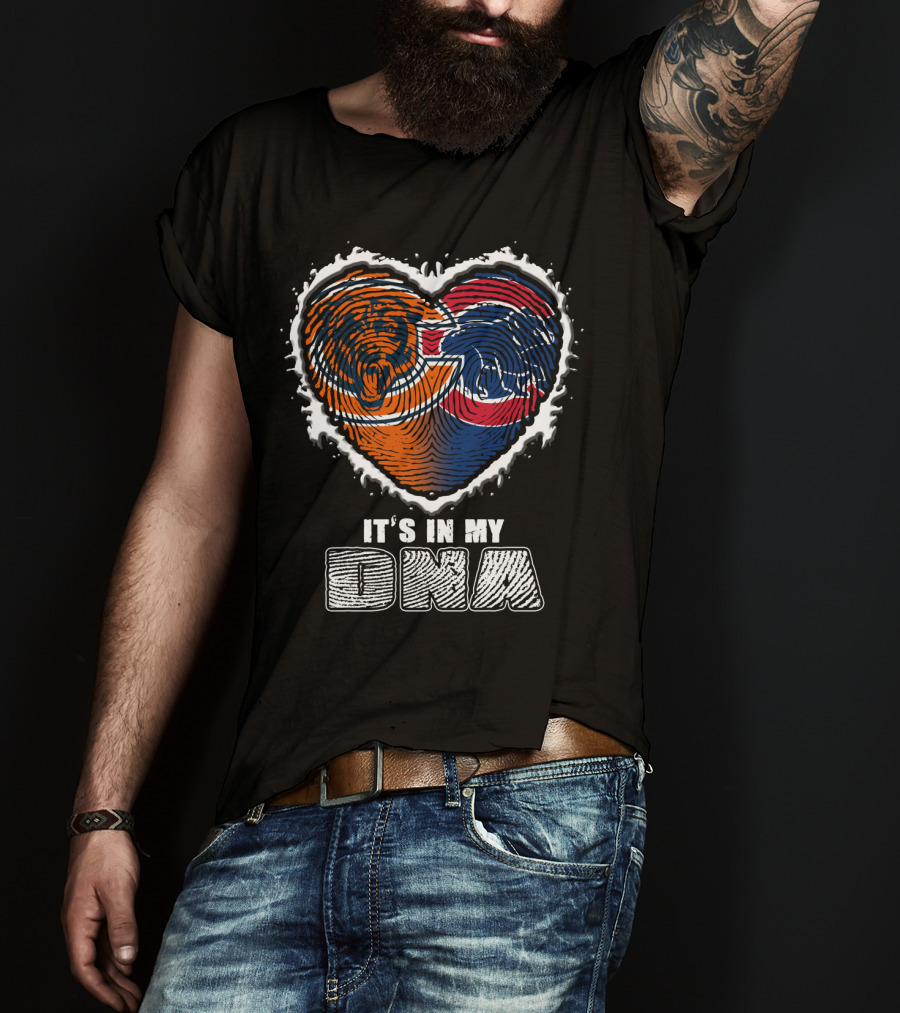 It's In My Dna Bears Cubs Heart T-Shirt