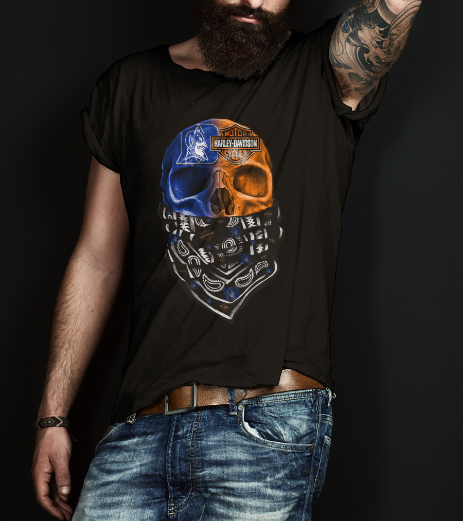 Harley Davidson Duke Skull Bandana T-Shirt