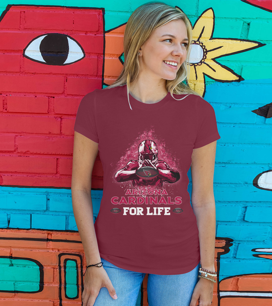 Arizona Cardinals For Life Football T-Shirt
