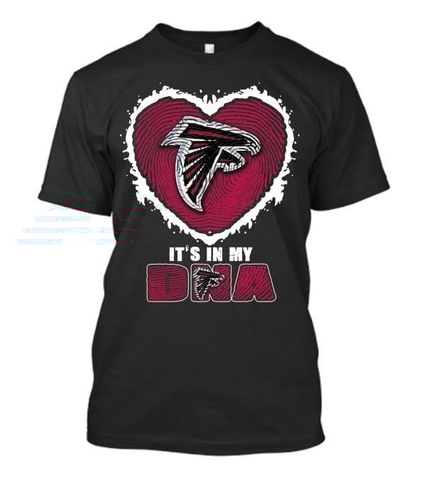 It's In My DNA Atlanta Falcons Heart T-Shirt