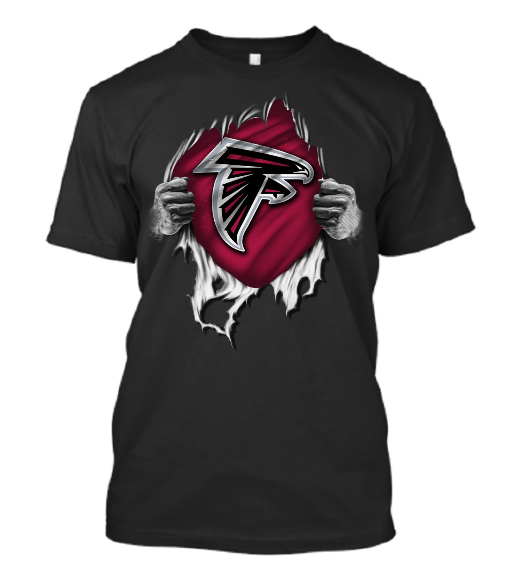 Atlanta Falcons Ripped Logo Reveal T-Shirt