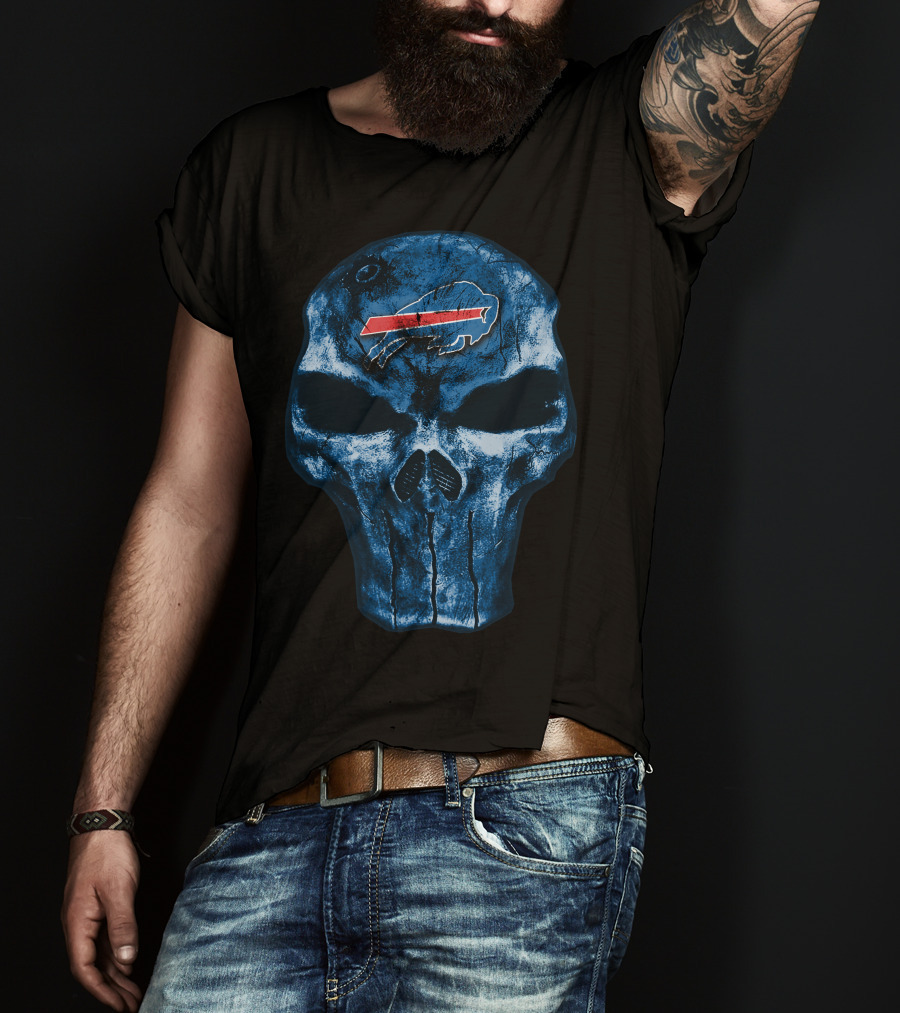Buffalo Bills Skull T-Shirt