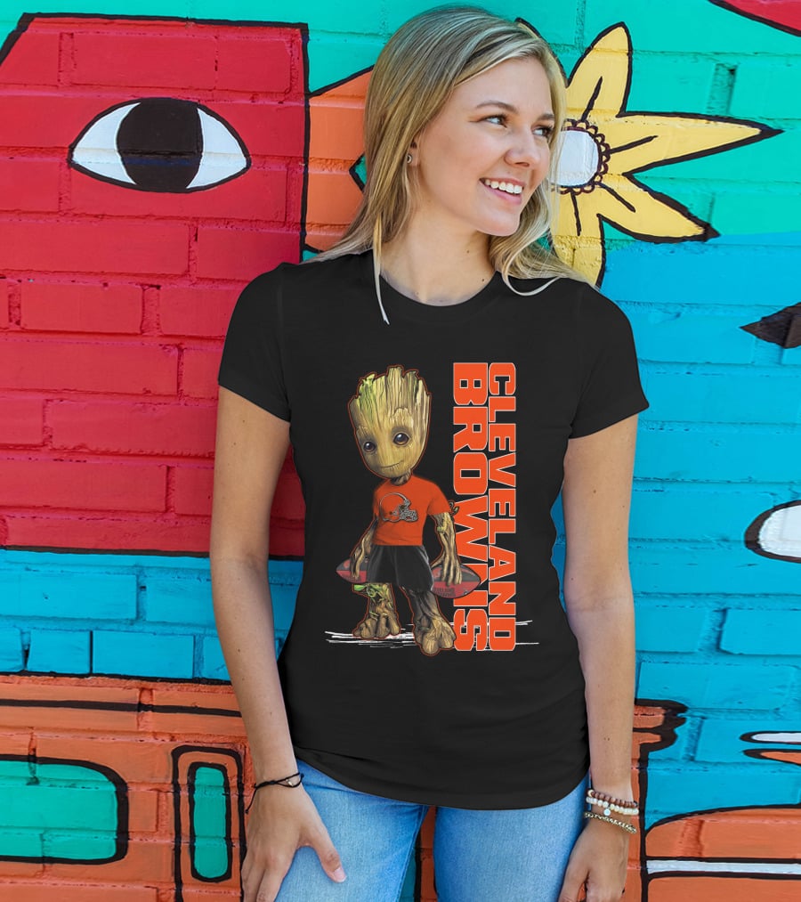 Groot Cleveland Browns NFL Team Spirit T-Shirt