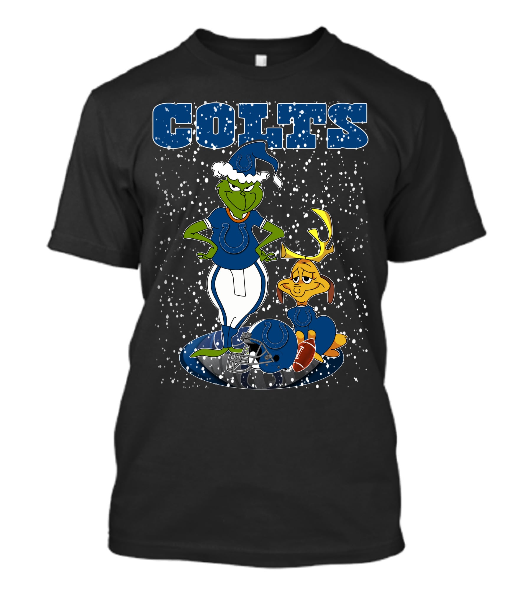 Grinchxmas Indianapolis Colts Football Snow Scene T-Shirt