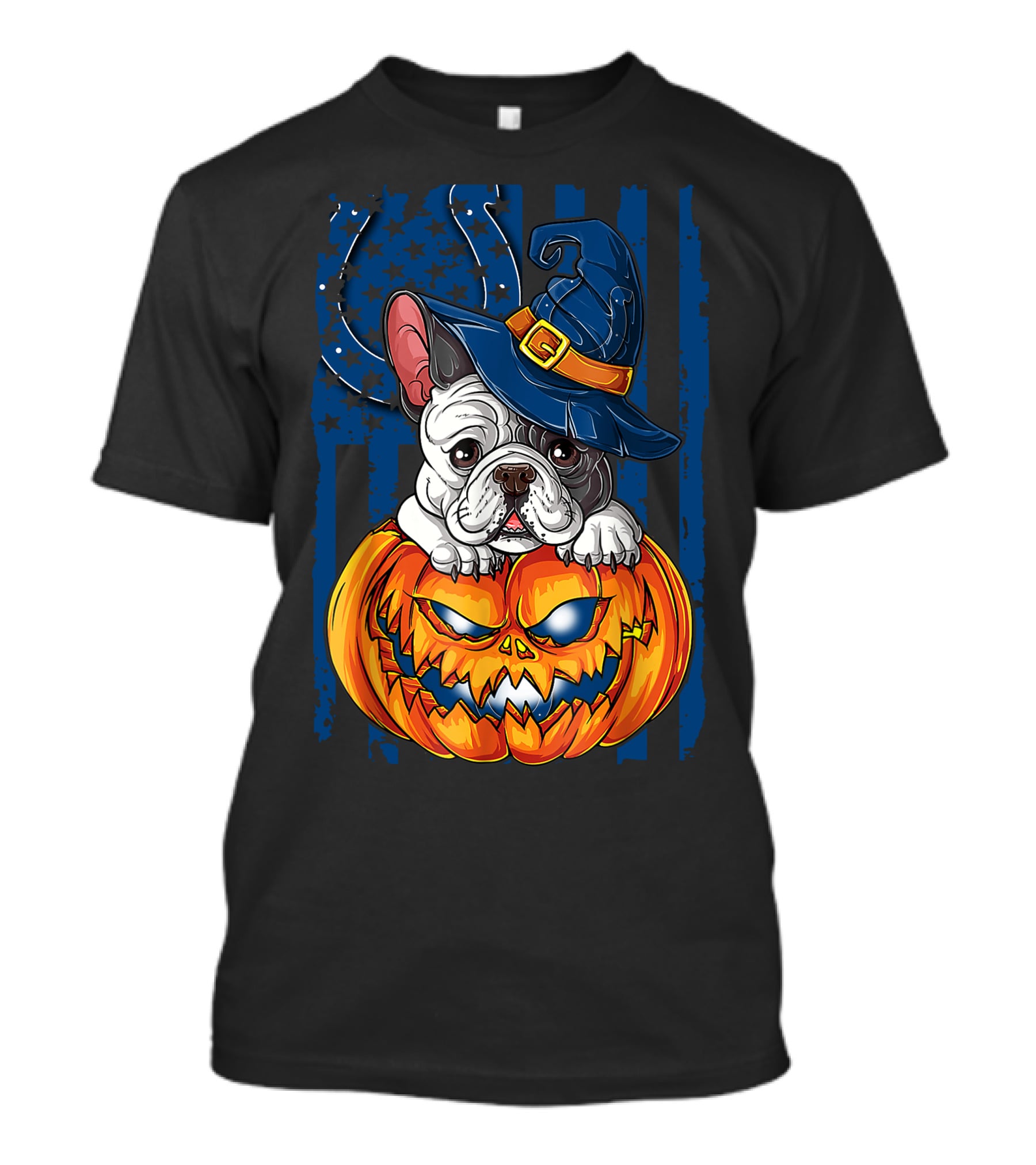 Hlw Halloween Bulldog Indianapolis Colts Pumpkin Magic T-Shirt