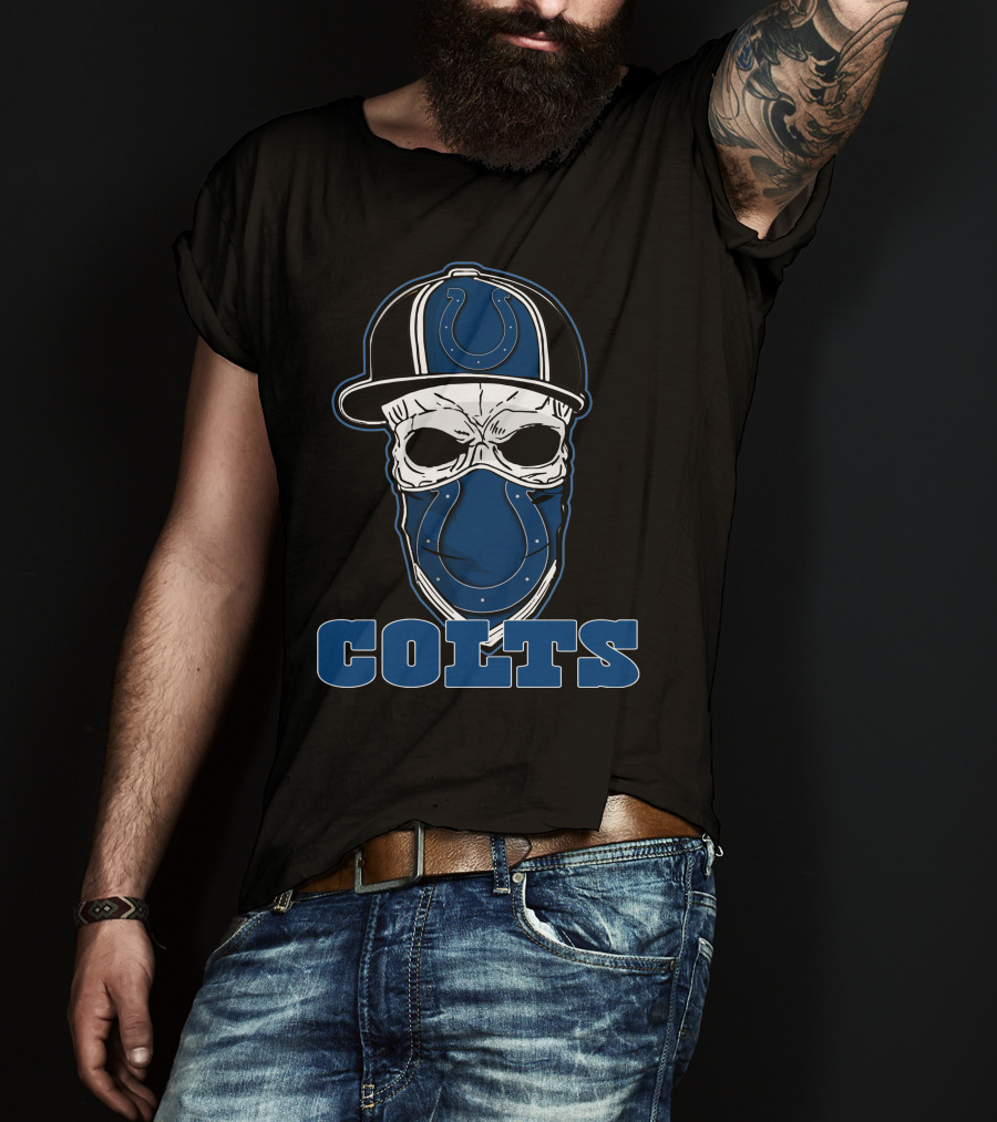 Colts Skull Hat With Indianapolis Colts T-Shirt