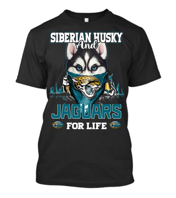 Siberian Husky And Jaguars For Life T-Shirt